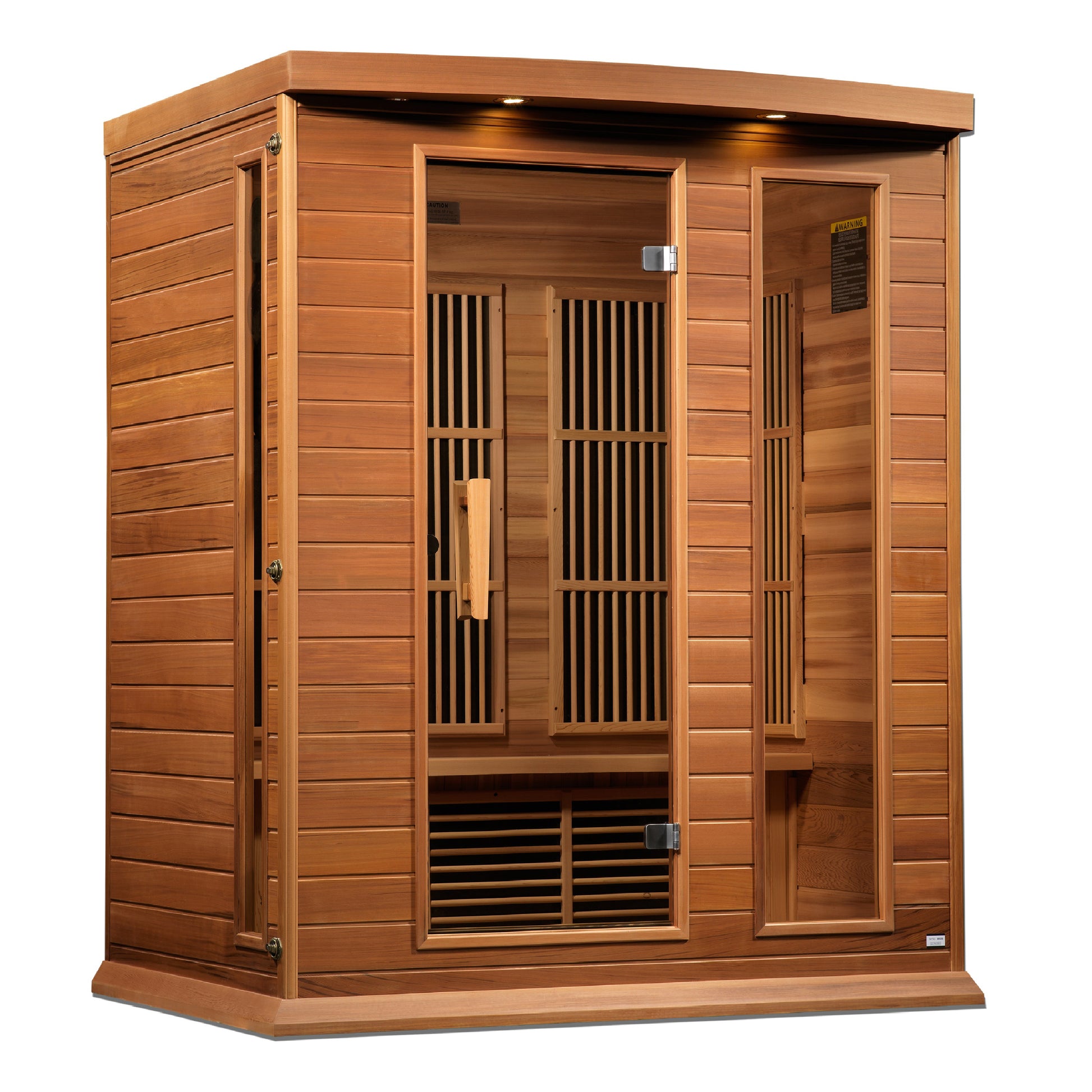 Maxxus 3-Person Near Zero EMF (Under 3MG) FAR Infrared Sauna (Canadian Red Cedar)
