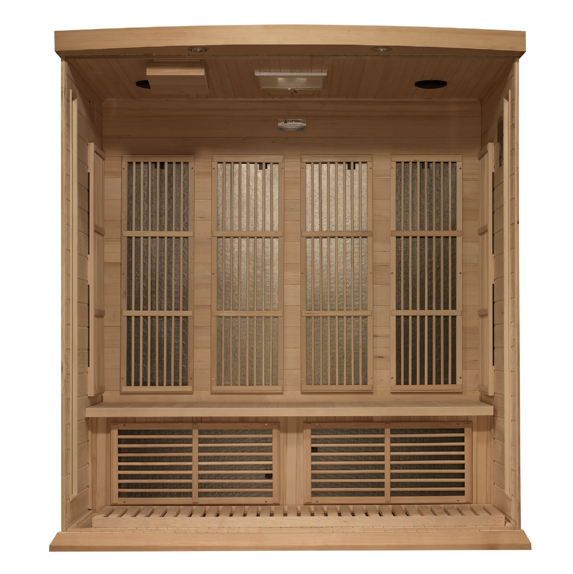 Maxxus 4-Person Near Zero EMF (Under 3MG) FAR Infrared Sauna (Canadian Hemlock) MX-K406-01-ZF
