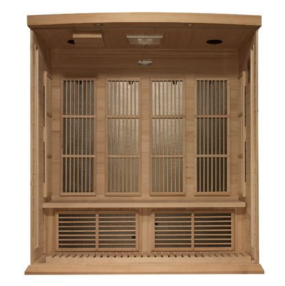 Maxxus 4-Person Near Zero EMF (Under 3MG) FAR Infrared Sauna (Canadian Hemlock) MX-K406-01-ZF
