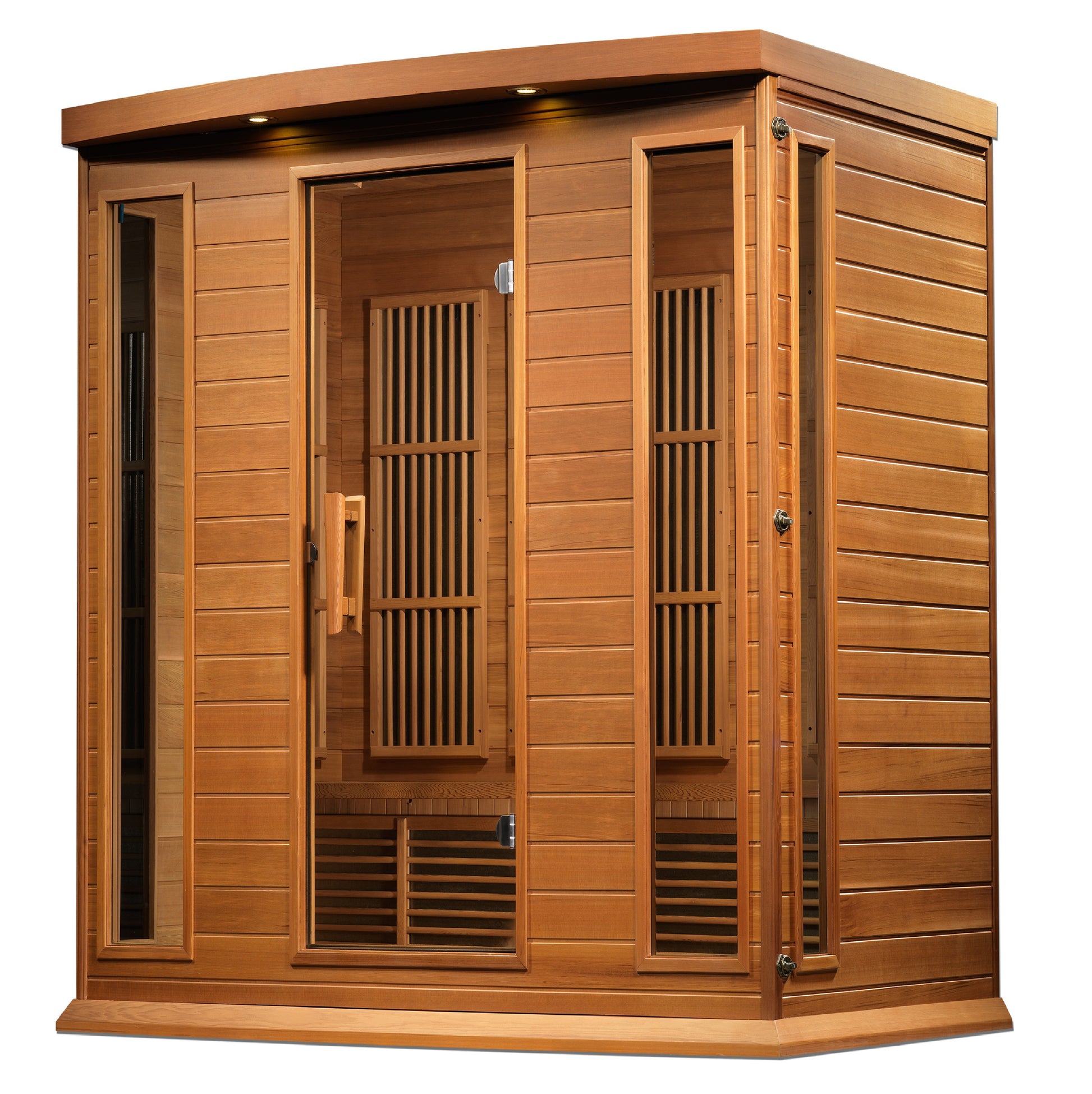 Maxxus 4-Person Near Zero EMF (Under 3MG) FAR Infrared Sauna (Canadian Red Cedar) MX-K406-01-ZF CED
