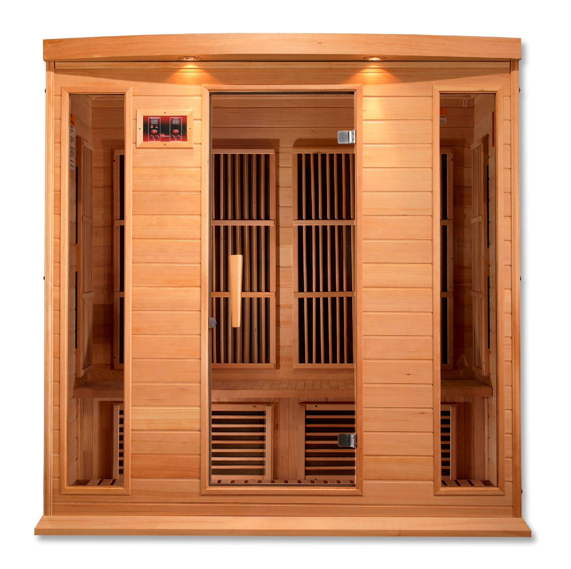 Maxxus 4-Person Low EMF (Between 5-10MG) FAR Infrared Sauna (Canadian Hemlock) MX-K406-01
