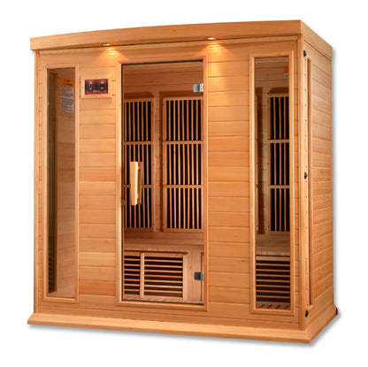 Maxxus 4-Person Low EMF (Between 5-10MG) FAR Infrared Sauna (Canadian Hemlock) MX-K406-01
