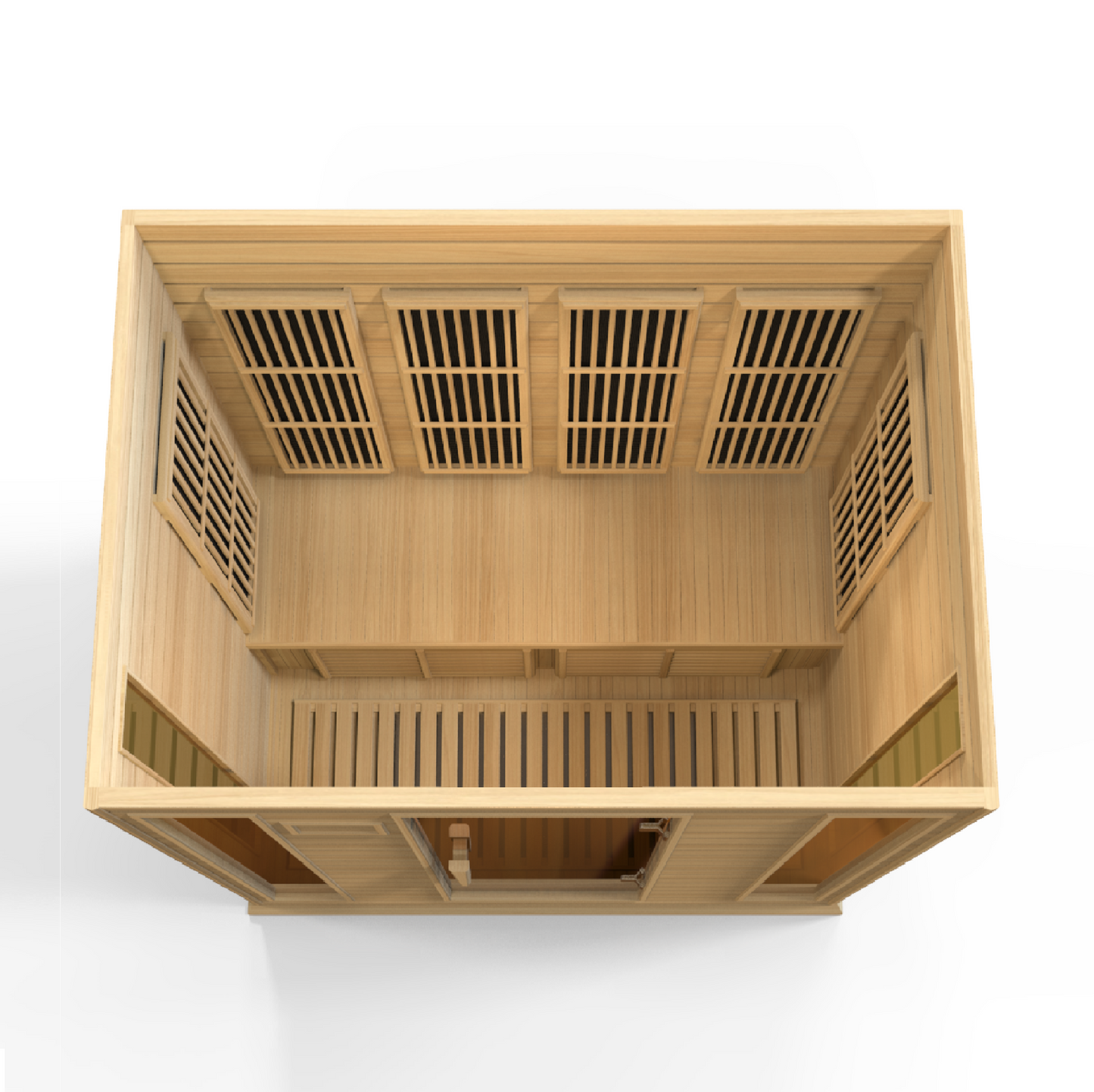 Maxxus 4-Person Low EMF (Between 5-10MG) FAR Infrared Sauna (Canadian Hemlock) MX-K406-01
