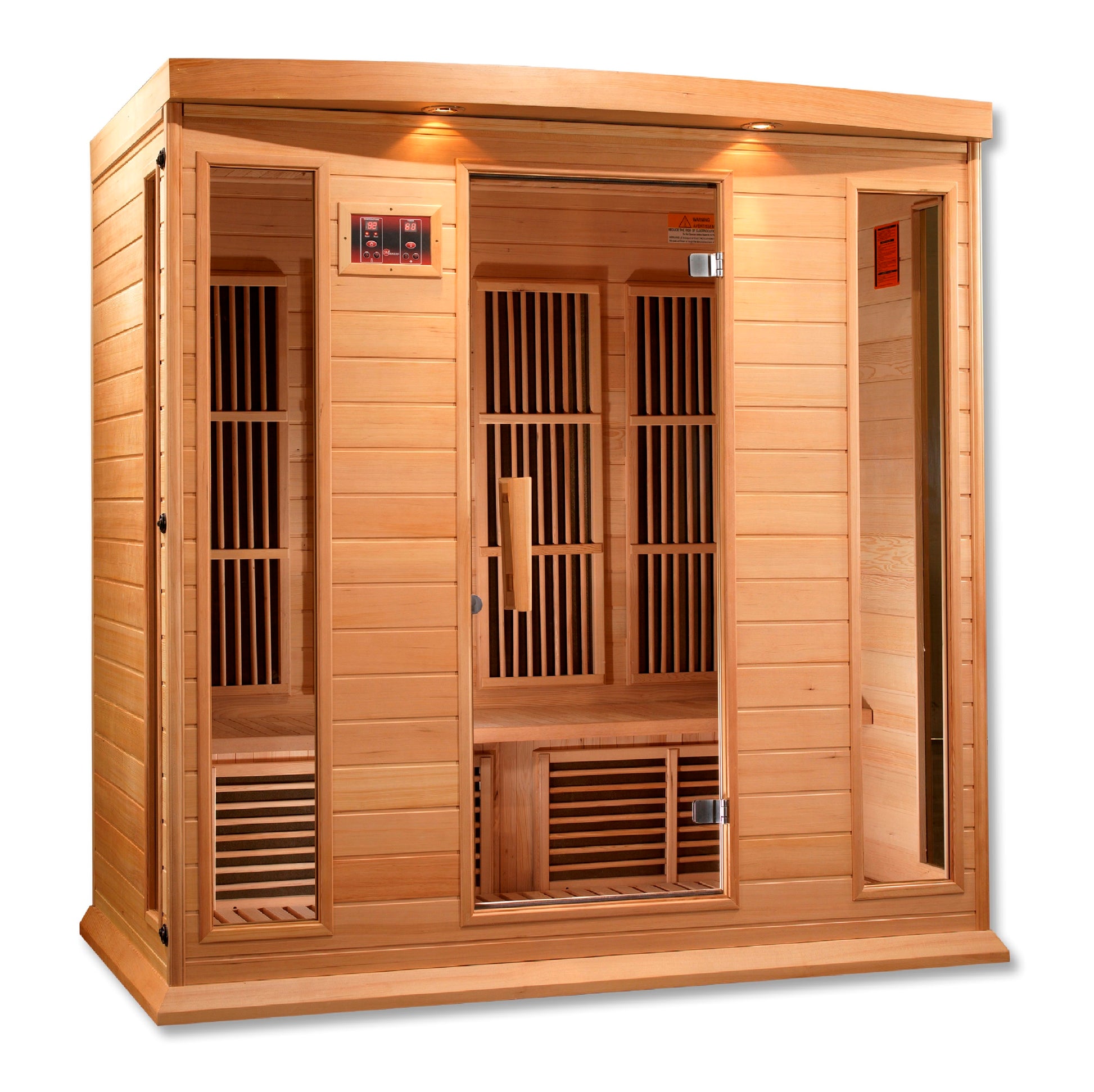 Maxxus 4-Person Low EMF (Between 5-10MG) FAR Infrared Sauna (Canadian Hemlock) MX-K406-01
