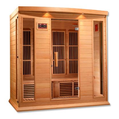 Maxxus 4-Person Low EMF (Between 5-10MG) FAR Infrared Sauna (Canadian Hemlock) MX-K406-01
