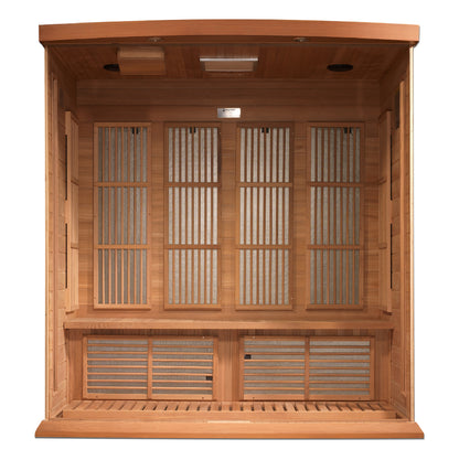 Maxxus 4-Person Near Zero EMF (Under 3MG) FAR Infrared Sauna (Canadian Red Cedar)
