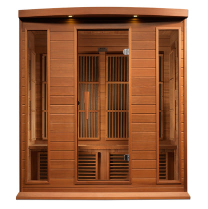 Maxxus 4-Person Near Zero EMF (Under 3MG) FAR Infrared Sauna (Canadian Red Cedar)
