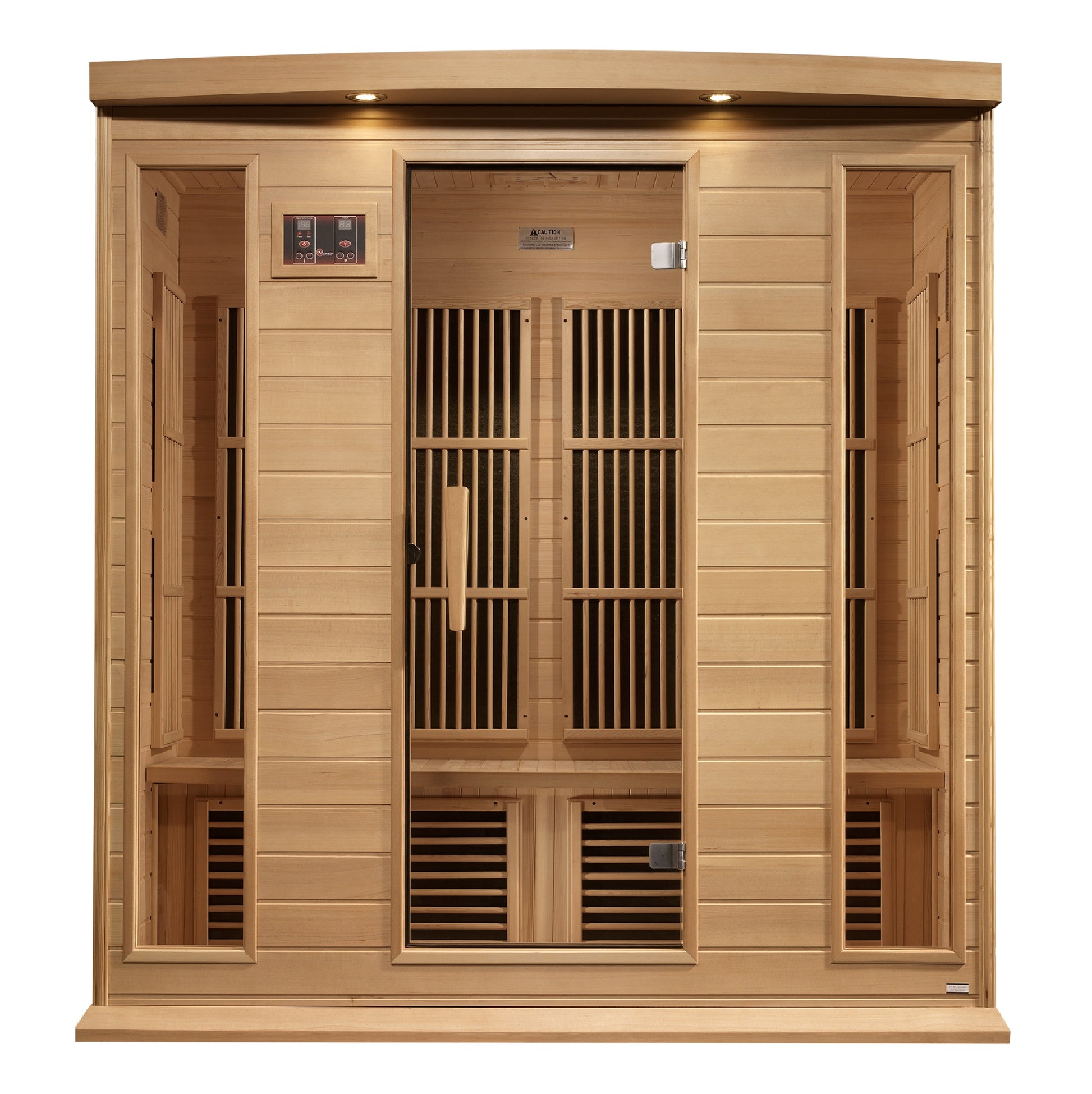 Maxxus 4-Person Near Zero EMF (Under 3MG) FAR Infrared Sauna (Canadian Hemlock) MX-K406-01-ZF
