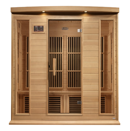 Maxxus 4-Person Near Zero EMF (Under 3MG) FAR Infrared Sauna (Canadian Hemlock) MX-K406-01-ZF
