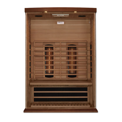 Maxxus 2-Person Full Spectrum Near Zero EMF (Under 3MG) FAR Infrared Sauna (Canadian Red Cedar)
