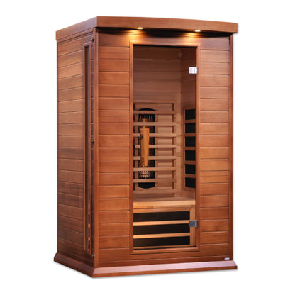 Maxxus 2-Person Full Spectrum Near Zero EMF (Under 3MG) FAR Infrared Sauna (Canadian Red Cedar)
