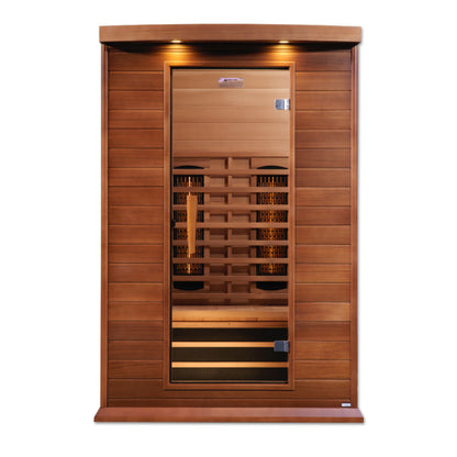 Maxxus 2-Person Full Spectrum Near Zero EMF (Under 3MG) FAR Infrared Sauna (Canadian Red Cedar)
