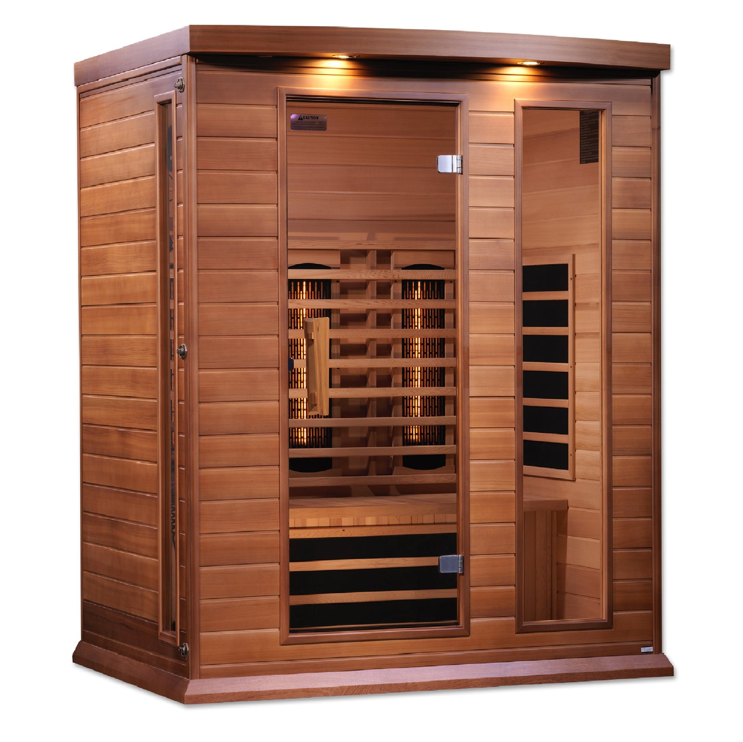 Maxxus 3-Person Full Spectrum Near Zero EMF (Under 3MG) FAR Infrared Sauna (Canadian Red Cedar)
