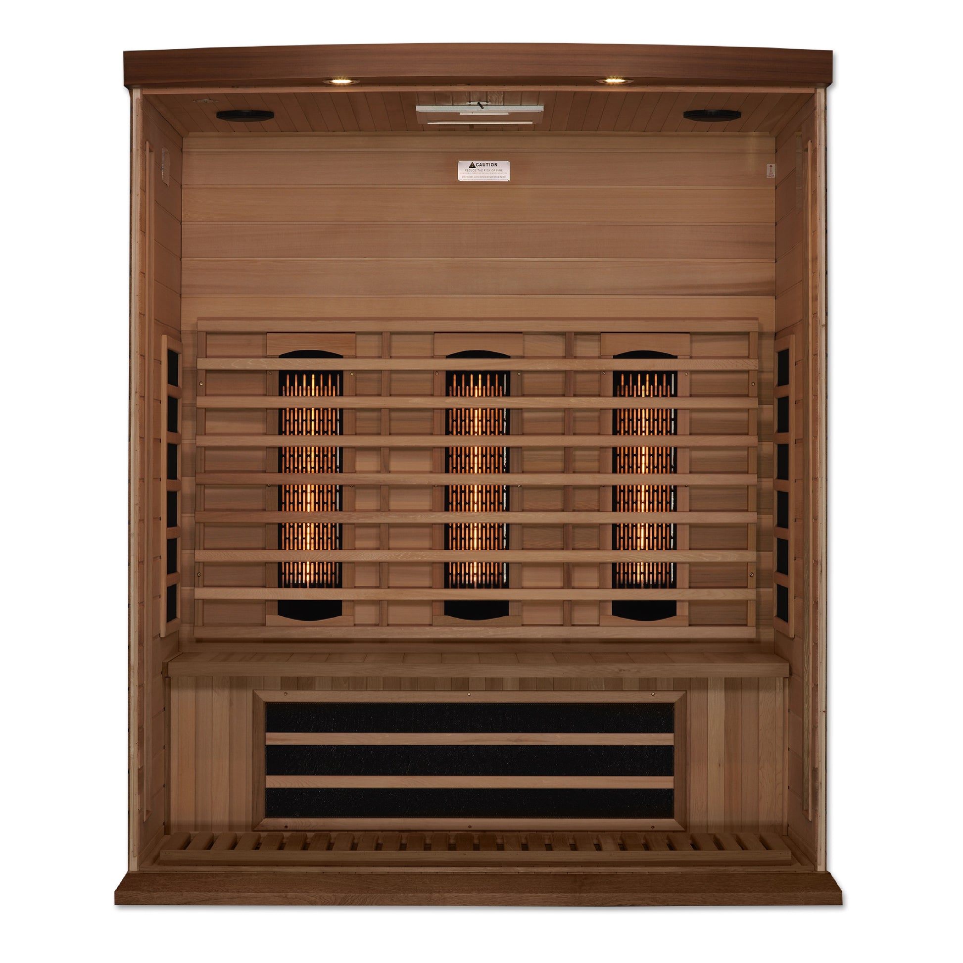 Maxxus 3-Person Full Spectrum Near Zero EMF (Under 3MG) FAR Infrared Sauna (Canadian Red Cedar)
