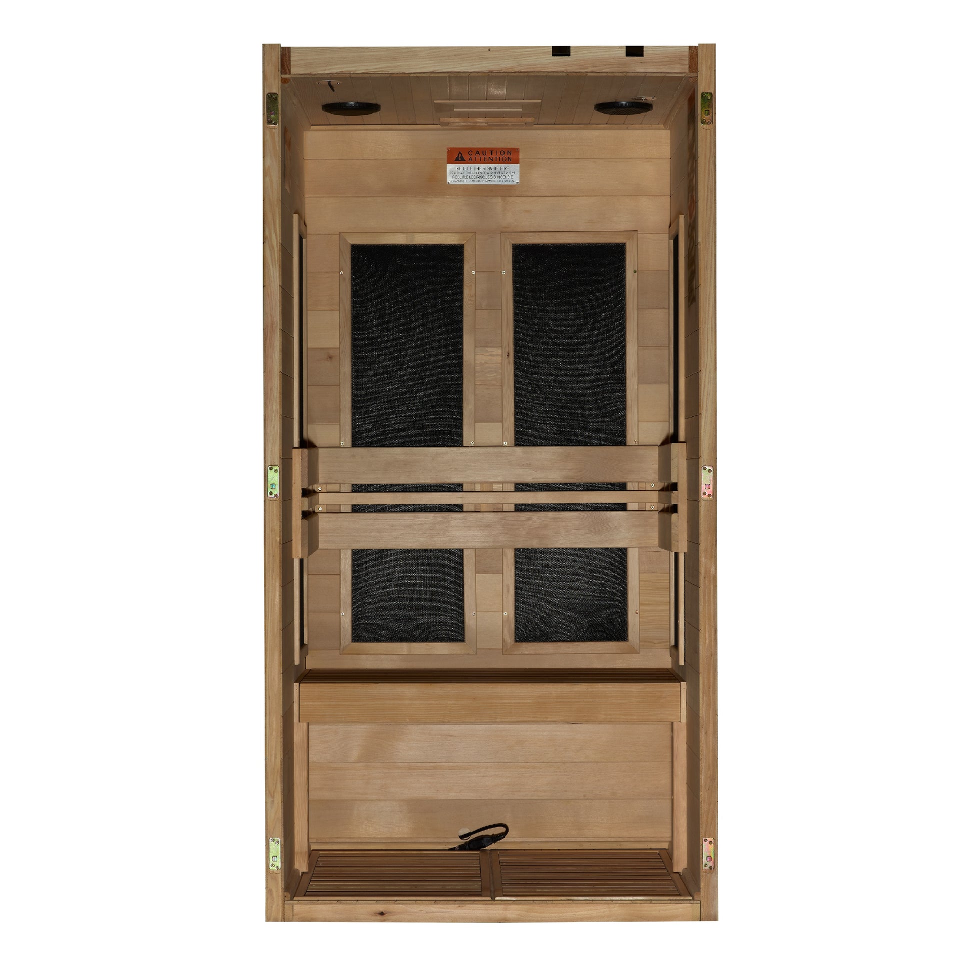 Maxxus S-Line Yoga 1-Person Ultra Low EMF (Between 5-10MG) FAR Infrared Sauna (Canadian Hemlock) MX-S106-01