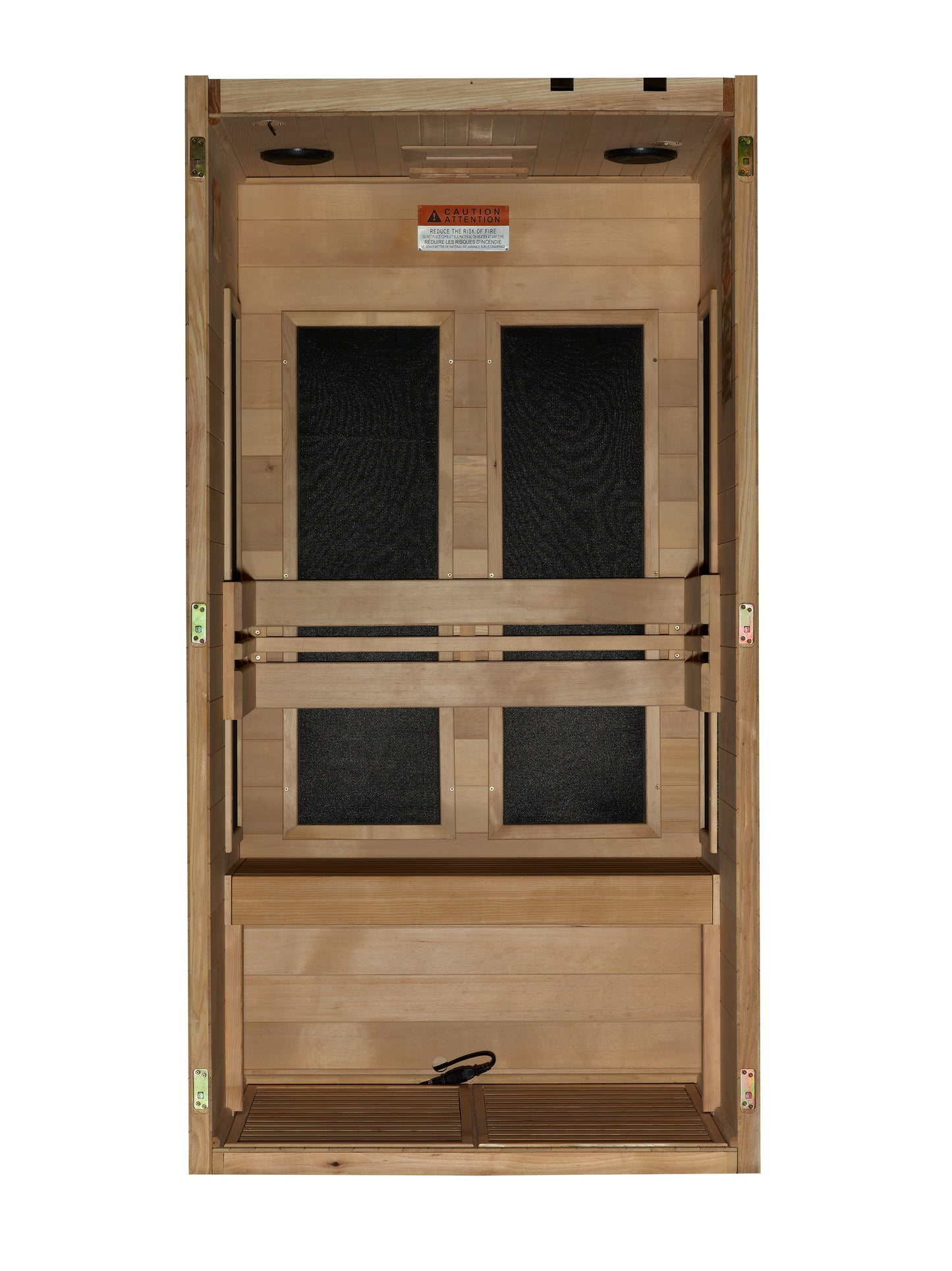 Maxxus S-Line Yoga 1-Person Low EMF (Between 5-10MG) FAR Infrared Sauna (Canadian Hemlock) MX-S106-01