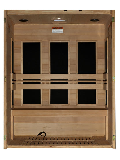 Maxxus S-Line Yoga 3-Person Ultra Low EMF (Between 5-10MG) FAR Infrared Sauna (Canadian Hemlock)
(MX-S306-01)