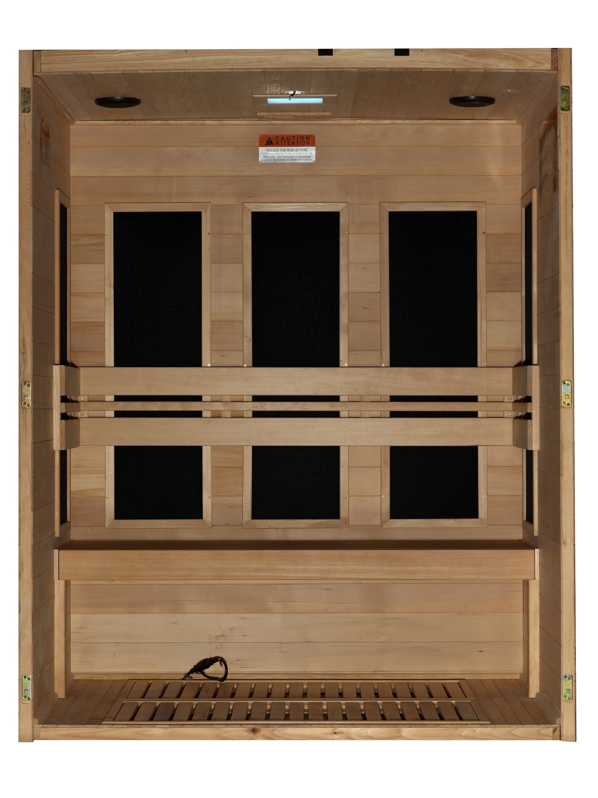Maxxus S-Line Yoga 3-Person Low EMF (Between 5-10MG) FAR Infrared Sauna (Canadian Hemlock) MX-S306-01
