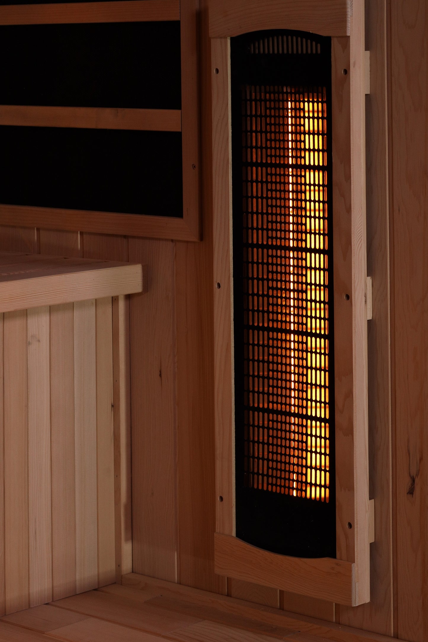 Golden Designs 3-Person Full Spectrum PureTech™ Near Zero EMF (Under 3MG) FAR Infrared Sauna with Himalayan Salt Bar (Canadian Hemlock)