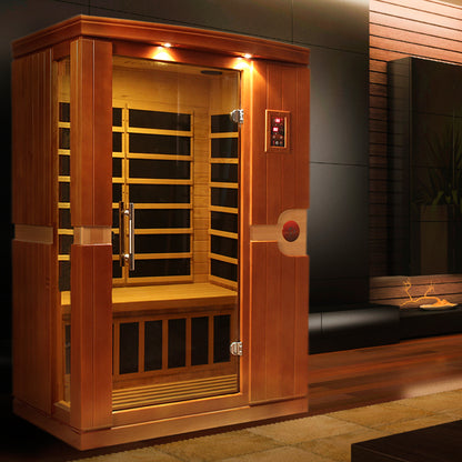 Dynamic Venice 2-person Low EMF (Between 5-10MG) FAR Infrared Sauna (Canadian Hemlock) DYN-6210-01
