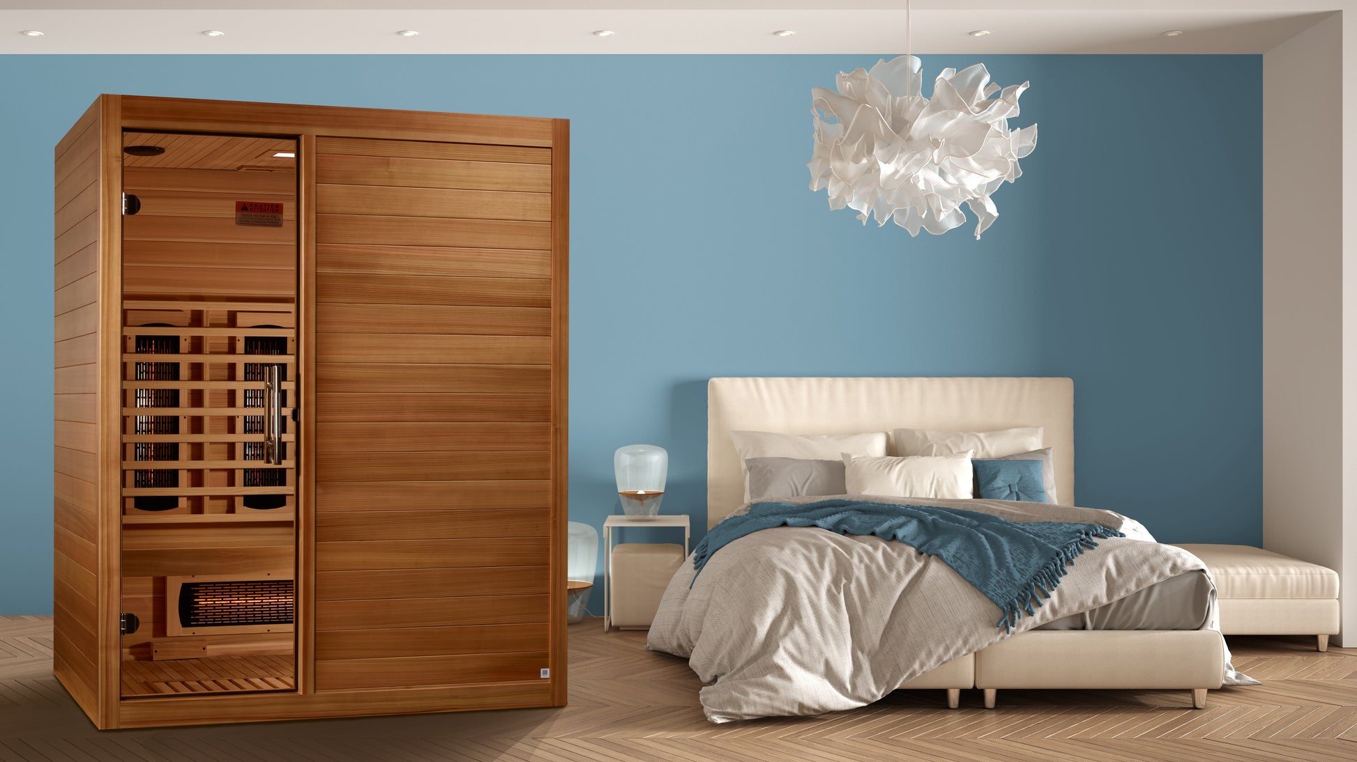 S Line Yoga pictured in a bedroom