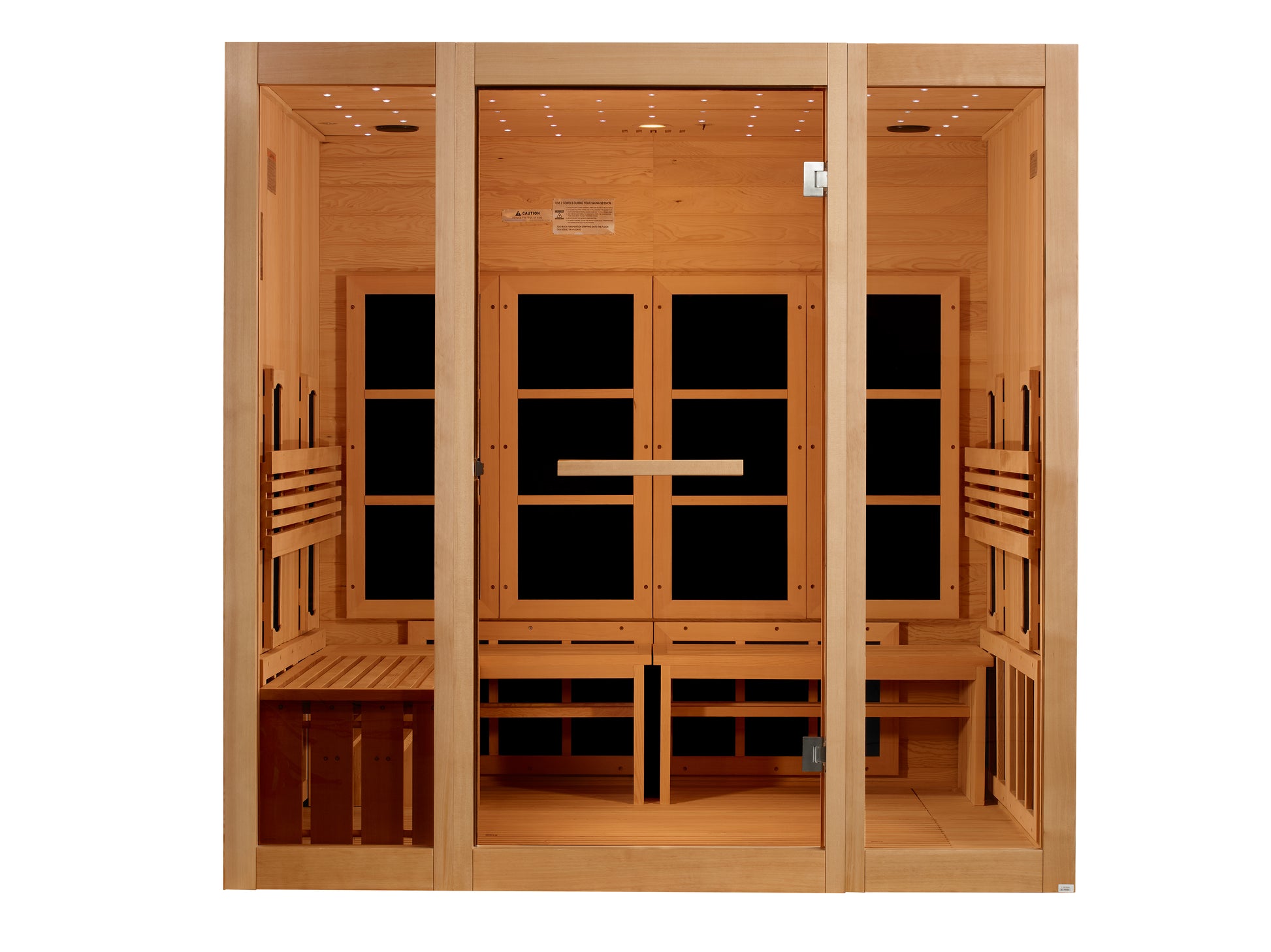 Golden Designs 8 Person Full Spectrum Near Zero EMF FAR IR Sauna GDI-6880-03