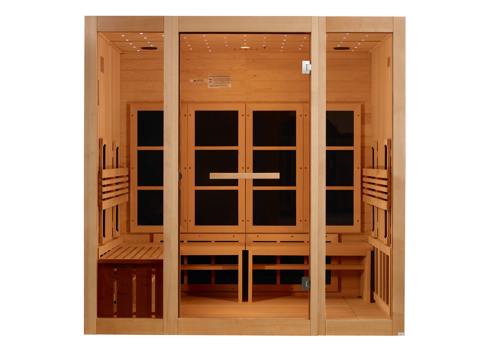 Golden Designs 8 Person Full Spectrum Near Zero EMF FAR IR Sauna GDI-6880-03