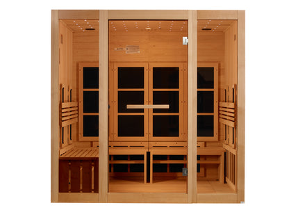 Golden Designs 8 Person Full Spectrum Near Zero EMF FAR IR Sauna GDI-6880-03