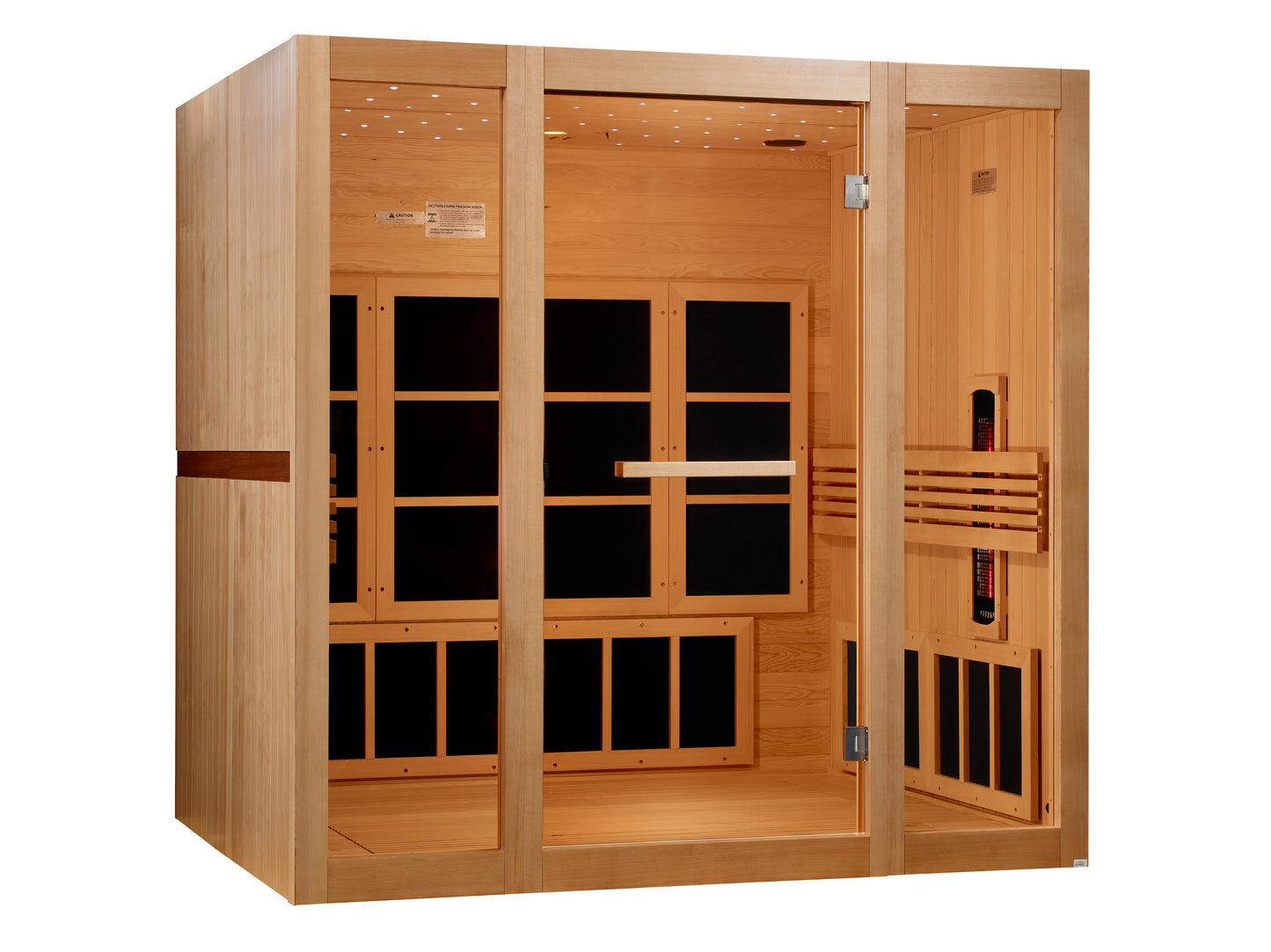 Golden Designs 8 Person Full Spectrum Near Zero EMF FAR IR Sauna GDI-6880-03