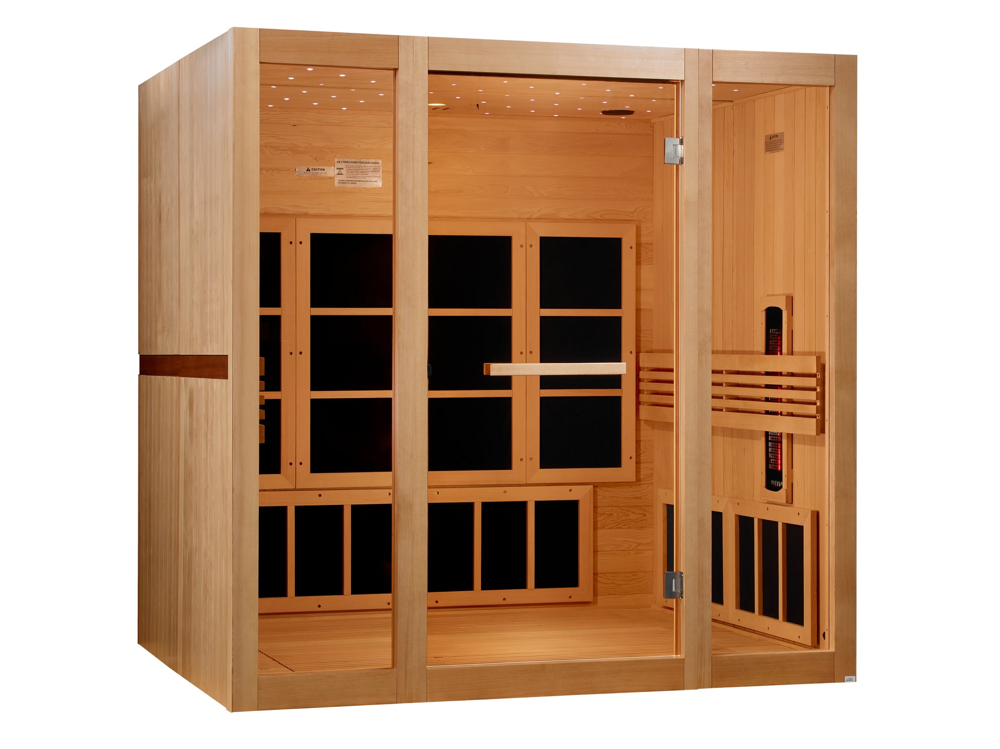Golden Designs 8 Person Full Spectrum Near Zero EMF FAR IR Sauna GDI-6880-03